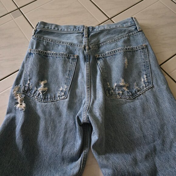 Agolde 90s Mid Rise Loose Fit Jeans Fall Out Wash 25 - Picture 4 of 5